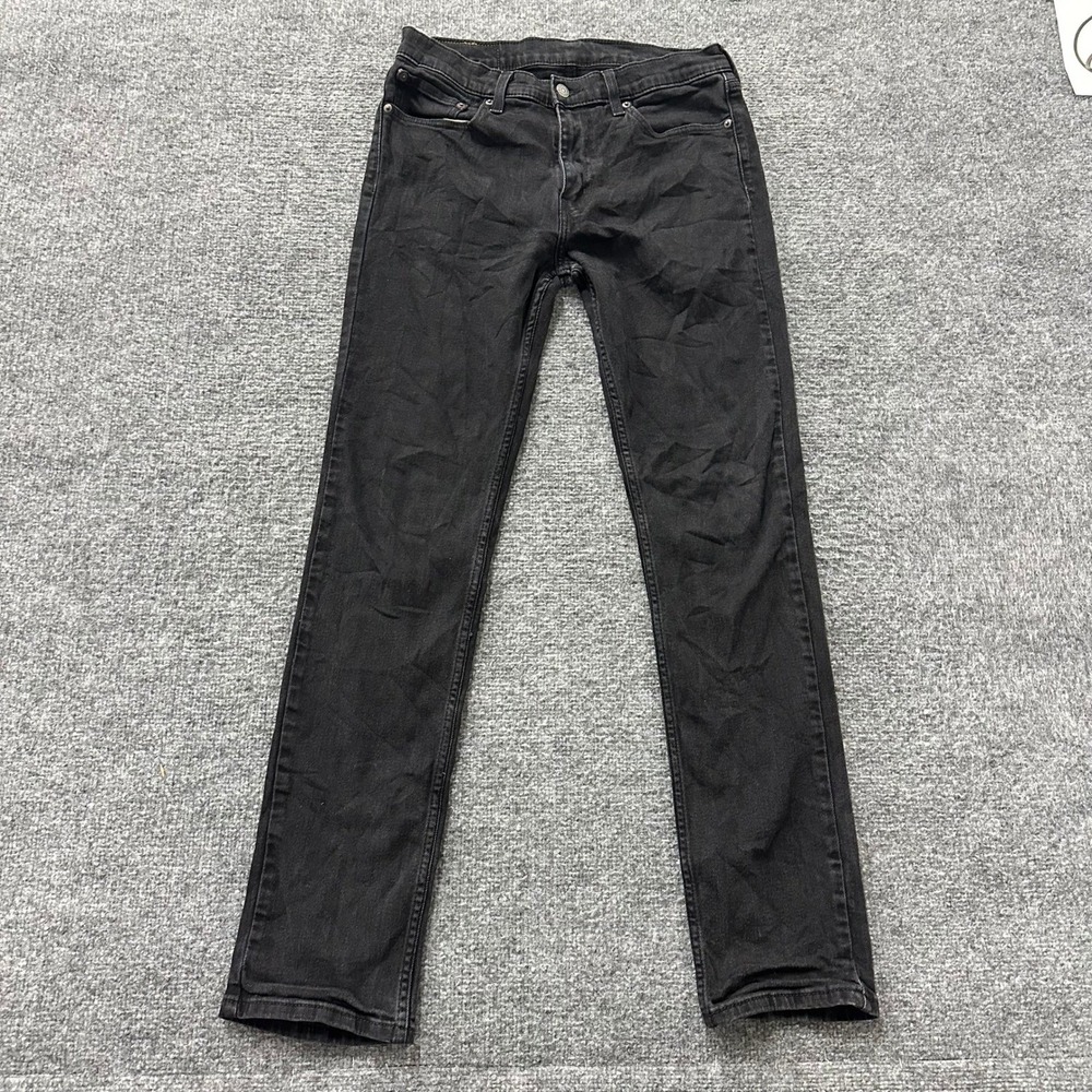 Levi's Jeans Mens Size 32 Black 511 Slim Fit Faded Denim Stretch Casual 32x34